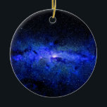 Ornamento De Cerâmica Foto do espaço da galáxia da Via Láctea<br><div class="desc">Nossa galáxia home!</div>