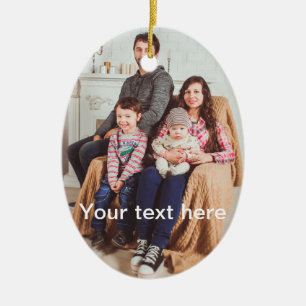 Ornamento De Cerâmica Foto e/ou texto feitos sob encomenda