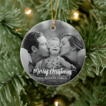 Foto em preto e branco de Natal minimalista modern