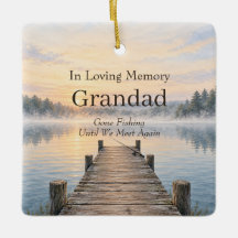 Foto Memorial Personalizada de Avô Pescando