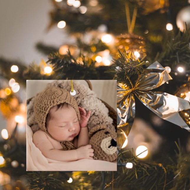 Ornamento De Cerâmica Foto Moderna Dois | Você Faz Nossa Vida Completa (Criador carregado)