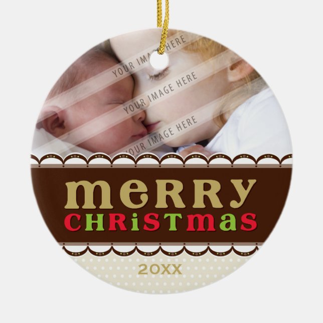 Ornamento De Cerâmica FOTO ORNAMENTO: candyfloss (Frente)