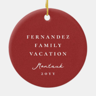 Ornamento De Cerâmica Foto personalizada clássica em espinha de arenque