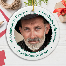 Ornamento De Cerâmica Foto personalizada para o Memorial do Céu do Prime