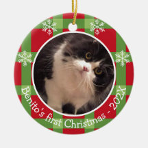 Foto personalizada Pet Christmas Snowflake 2