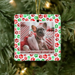 Ornamento De Cerâmica Foto Pet Personalizada - Livro Verde - Natal Impre