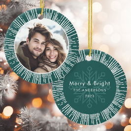 Ornamento De Cerâmica Foto: Pinho verde de rajada solar