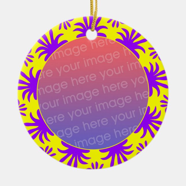 Ornamento De Cerâmica Foto - quadro 09 (Frente)