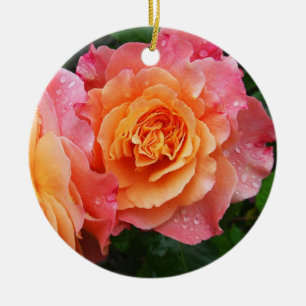 Ornamento De Cerâmica Foto rosa muito bonita