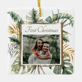 Ornamento De Cerâmica Fotografia de Palmeiras Tropicais de Natal