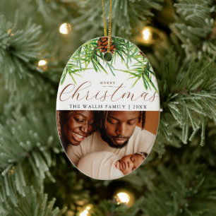 Ornamento De Cerâmica Fotografia e saudações modernas e Na moda