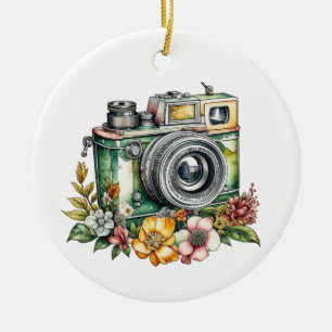 Ornamento De Cerâmica Fotografia Gráficos e Cotação Câmera Vintage