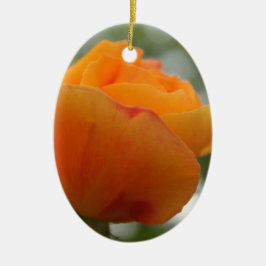 Ornamento De Cerâmica Fotografia linda de rosa amarela.