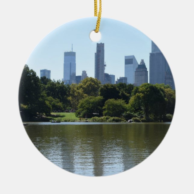 Ornamento De Cerâmica Fotografia no Lago Central Nova Iorque NYC (Frente)
