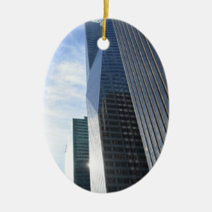 Ornamento De Cerâmica Fotografia NYC Sexta Avenida Arranjos de Skycraper