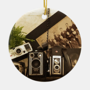 Ornamento De Cerâmica Fotografia velha do tempo