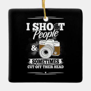 Ornamento De Cerâmica Fotógrafo tira Pessoas todo dia