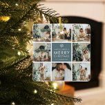 Ornamento De Cerâmica Fotos de vários feriados | Feliz Natal | Presente<br><div class="desc">Fotos de Feriado de Colagem | Feliz Natal | Presente</div>