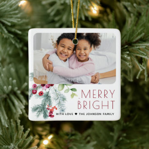 Ornamento De Cerâmica Fotos de Verduras Festivas de Natal