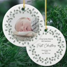 Fotos do Primeiro Natal do Bebê com Eucalipto Mini