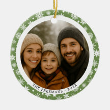 Fotos Múltiplas do Natal da Família Verde da Snowf