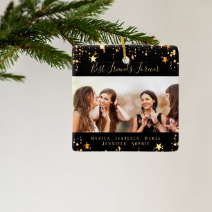 Ornamento De Cerâmica Fotos personalizadas melhores amigos para sempre -