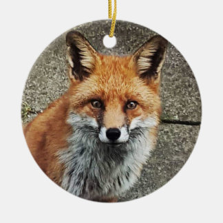 Ornamento De Cerâmica Fox personalizado