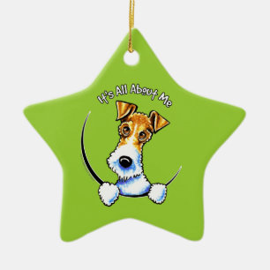Ornamento De Cerâmica Fox Terrier IAAM do fio