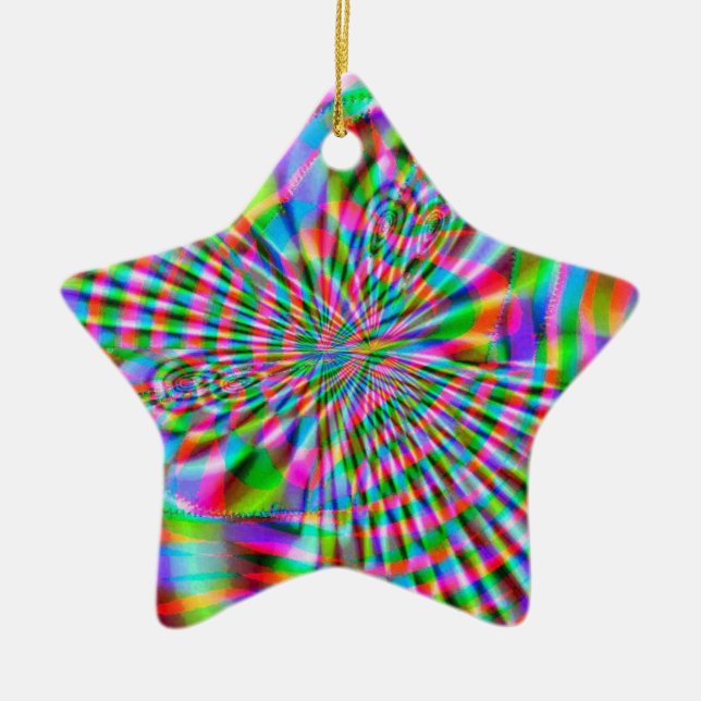 Ornamento De Cerâmica Fractal 74, Ornament (Frente)