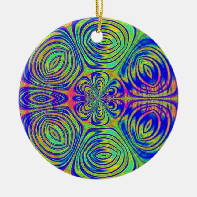 Ornamento De Cerâmica Fractal 96, Ornament (Frente)