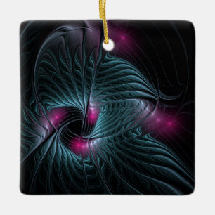 Ornamento De Cerâmica Fractal de Fantasia Colorida abstrato 