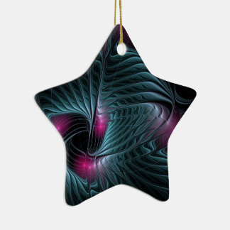 Ornamento De Cerâmica Fractal de Fantasia Colorida abstrato