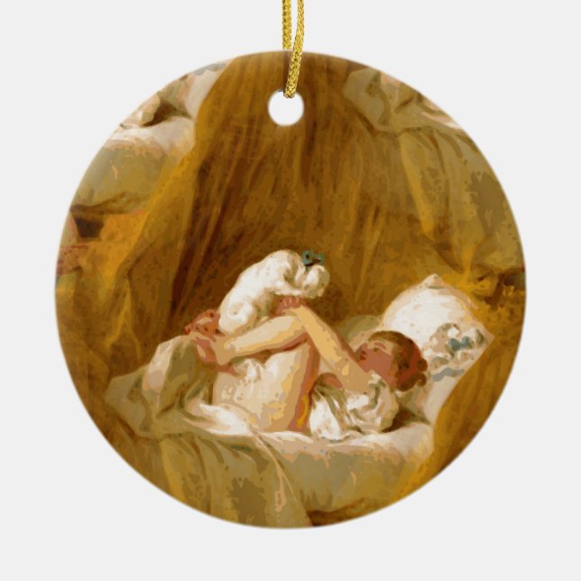 Ornamento De Cerâmica fragonard (Frente)