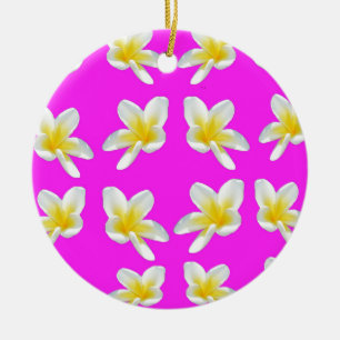 Ornamento De Cerâmica Frangipani_Blush,_