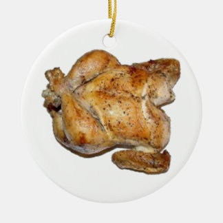 Ornamento De Cerâmica Frango Assado Inteiro