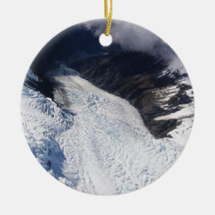 Ornamento De Cerâmica Franz Josef Glacier Aerial View, Nova Zelândia