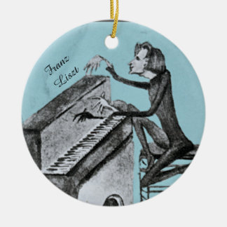 Ornamento De Cerâmica Franz Liszt Esboço Único por Maurice Sand 1837