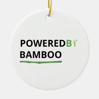 Ornamento De Cerâmica Frase de Panda Divertido com Bambu