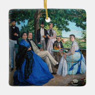 Ornamento De Cerâmica Frédéric Bazille - A Reunião de Família