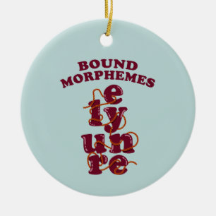 Ornamento De Cerâmica Free Morphemics Phonics Learning English