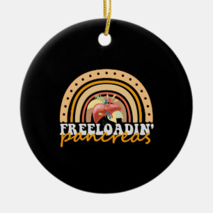 Ornamento De Cerâmica Freeloading Pancreas Funny Tipo 1 Diabetes Gift