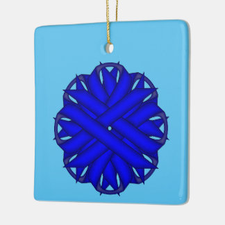 Ornamento De Cerâmica Friso Azul por Kenneth Yoncich