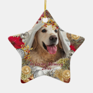 Ornamento De Cerâmica Frota de Natal MEMORIAL de FOTO PET personalizada