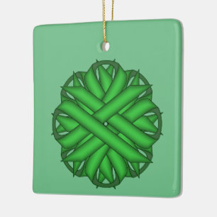 Ornamento De Cerâmica Frota Verde Friso por Kenneth Yoncich