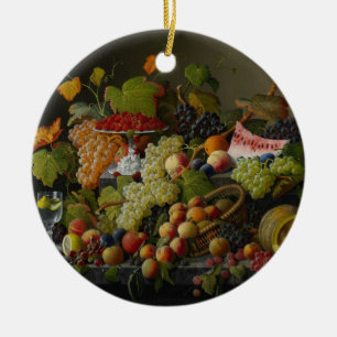 Ornamento De Cerâmica Fruta abundante, 1858 (óleo em canvas)