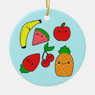 Ornamento De Cerâmica Frutas