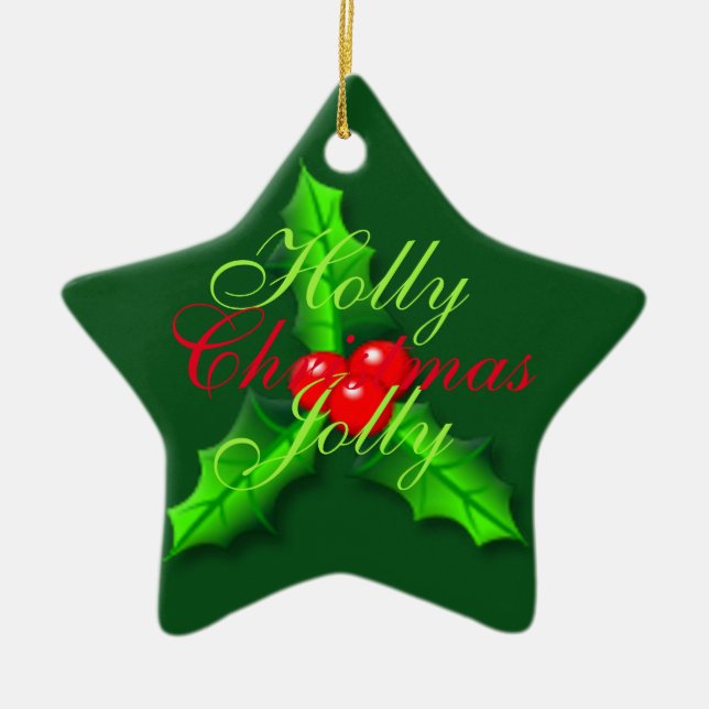 Ornamento De Cerâmica Frutas de Natal (Frente)