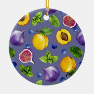 Ornamento De Cerâmica Frutas de Verão