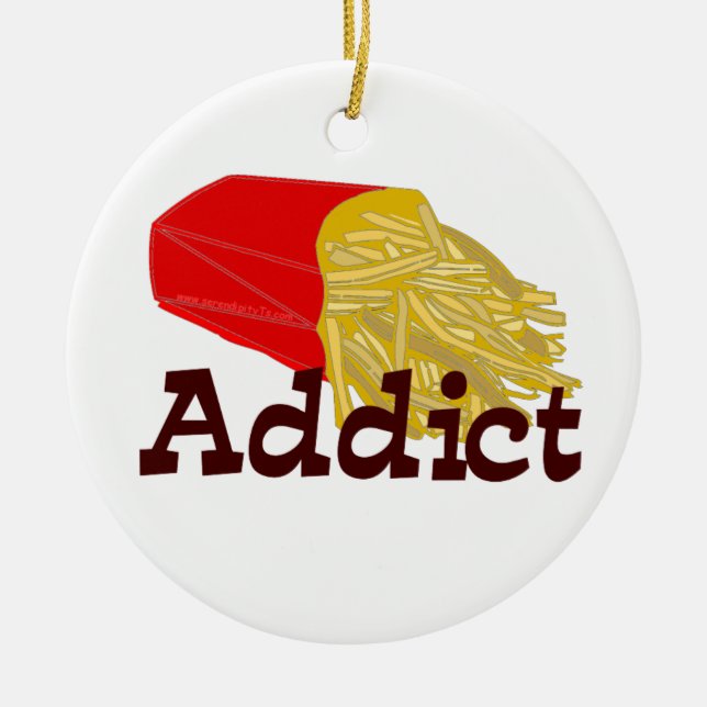 Ornamento De Cerâmica Fry Addict Francês (Frente)