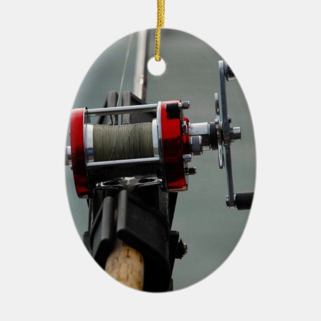 Ornamento De Cerâmica Fuga da pesca (Frente)